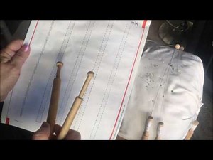 Bobbin lace making for beginners second doily part1