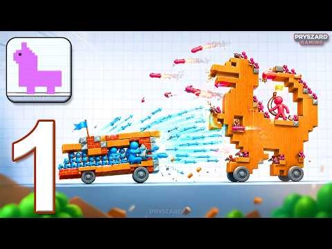 Build Fight - Gameplay Walkthrough Part 1 - Build Archer Fortress Win Fights (iOS, Android)