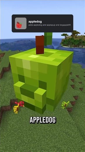 Hunde aus Äpfeln! 🍎 #minecraft #minecraftshorts #minecraftmods