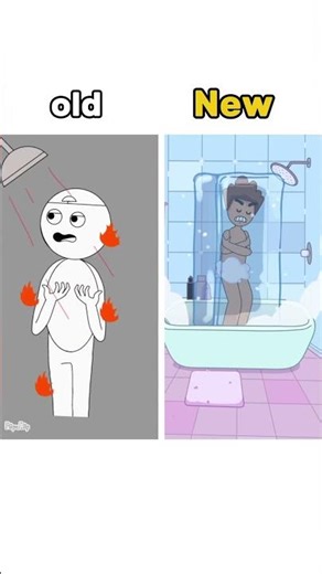 showers are too sensitive 🥶🥵(animation meme) #shorts