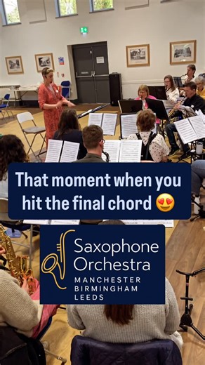 It’s just magic ✨彩 #sax #saxophone #chord #glory #bigsound #music #rehearsal | Saxophone Orchestra Birmingham | Facebook