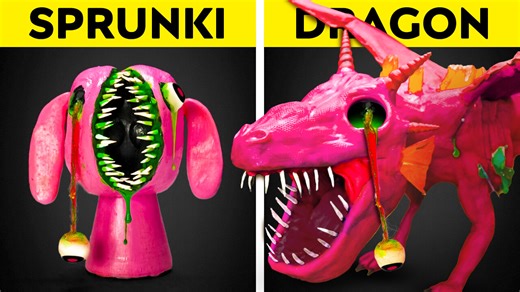 How to Train Your Dragon: Fire-Breathing Beast vs. Sprunki! 🔥🐉 Epic DIY craft showdown & battle! ⚔️ | 5-Year Crafts