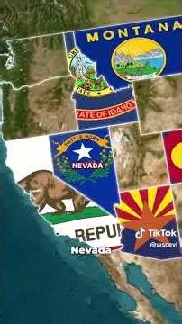 50 USA states 🇺🇸 in Fifty Nifty States Song 🎶 on TikTok Lite