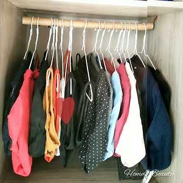 Astuce Rangement Système D pour créer une penderie sans percer sans découper