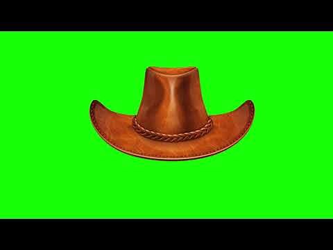 GREEN SCREEN FOOTAGE Cowboy Hat 100% FREE to USE - FREE STOCK FOOTAGE