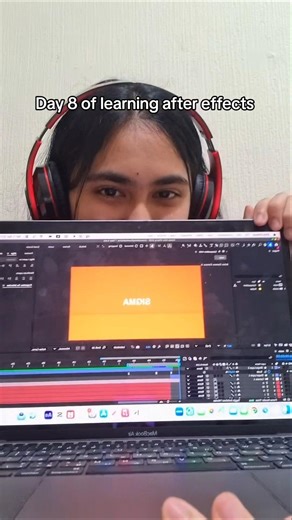 Day 8/100 of learning after effects (lowkey found 3D text hard to edit😭) #editing #adobeaftereffects