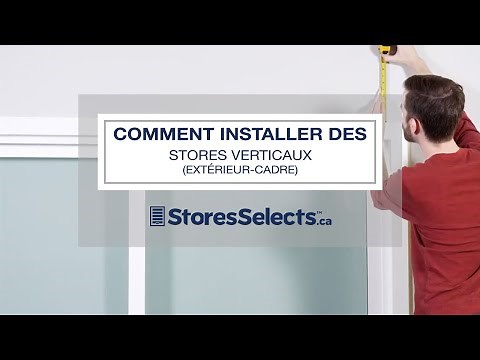 Vidéo d'installation pour stores verticaux installés extérieur-cadre