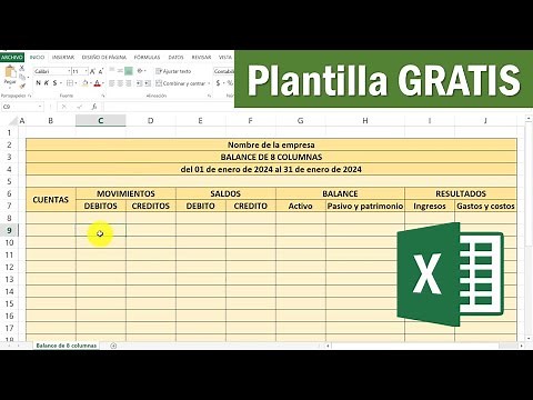 Como hacer un BALANCE DE 8 COLUMNAS en Excel