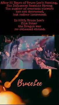 Enter the drogan! Bruce Lee’s Legacy Lives On | 50 Years Later His Influence Still Grows#brucelee