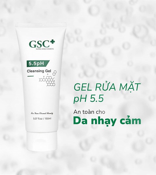 Gel rửa mặt pH 5.5 GSC 👉 an toàn cho cả làn da nhạy cảm nhất #gsc #gscvietnam #gscskincare #skincare #skincareroutine #treatment #cleanser