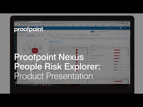 Proofpoint Nexus People Risk Explorer: Product Presentation
