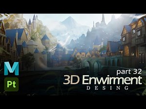 Create an Epic 3D Medieval Gaming Environment in Maya Part 32 | #3d #maya3d #youtube #tutorial