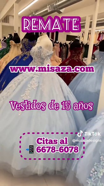 Remate de vestidos de 15 años y gala en Panamá