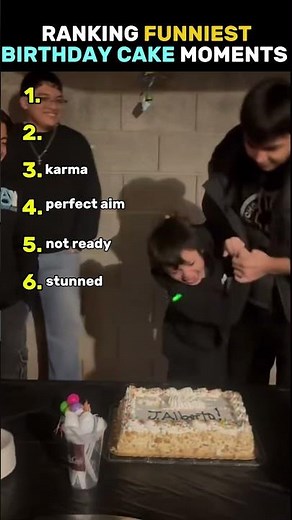 ranking funniest birthday cake moments #shorts #funny #fyp