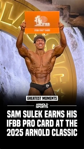 Arnold Sports Festival presented by KSM-66 on Instagram: "Where were you when @sam_sulek got his IFBB Pro Card?! The man is back this year and looking to take it ALL! Get your tickets before it's too late at the link in our bio!!"