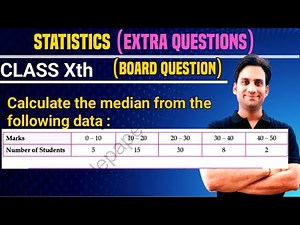 Calculate the median from the following data : Marks 0-10 10-20 20-30 30-40 40-50