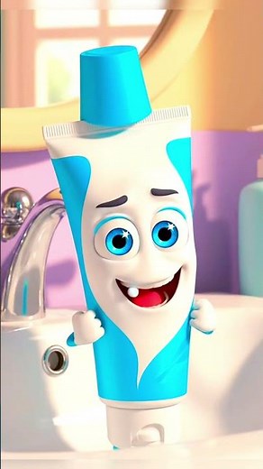 The Singing Toothpaste 🪥 | Shine Your Smile!#ToothpasteWisdom#StaySmiling#CuteShorts#HappyTooth