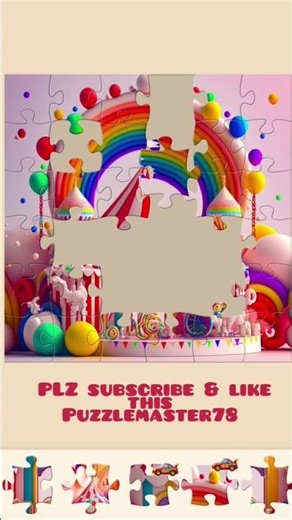 The Most Magical Rainbow Carnival Jigsaw Puzzle Ever! 🧩🌈✨ #Short
