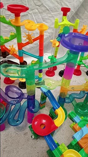 Marble run ☆ 360 degree rotation slope x 5 + infinite loop course