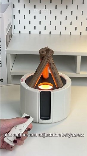 Cozy Nights Must-Have! Bonfire-Style Aromatherapy Diffuser with Realistic Fire Effect #aromadiffuser