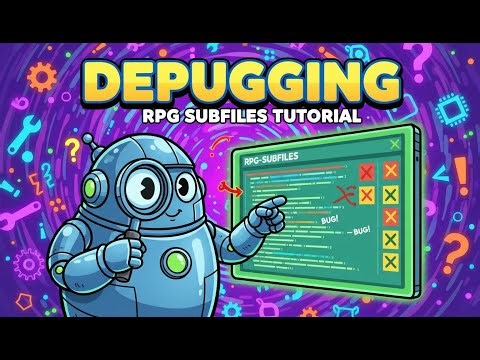Simple RPG FILE DATA Subfiles for Beginners - 3 - DEBUGGING