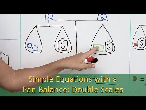 Pan balance with a "double scales" - puzzle problems for 4th grade and up