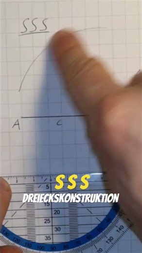 Mathe Dreiecke konstruieren - einfach erklärt #maths #Dreiecke #konstruktion