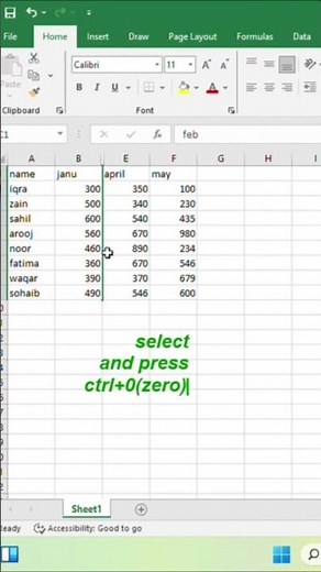how to hide and unhide column#excel #exceltips #exceltricks