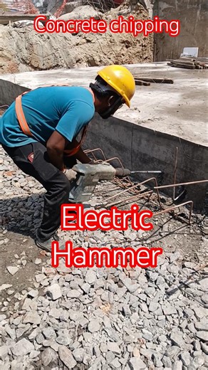 RCC Concrete Breaking with Power Hammer 🔨 | Real Construction Site Work #shorts #trending #concrete