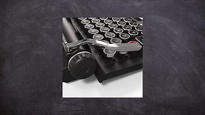 Qwerkywriter S Typewriter Inspired Retro Mechanical Wired & Wireless Keyboard with Tablet Stand