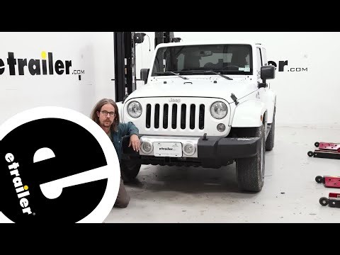 etrailer | Installing the Curt Front Mount Trailer Hitch Receiver on a 2015 Jeep Wrangler