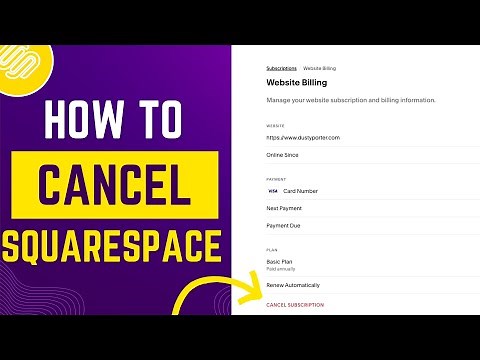How To Cancel Squarespace Website Subscription - Quick and Easy