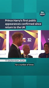 The Duke of Sussex’s first “public engagements” since his return to the UK have been announced, with Prince Harry set to attend a variety of charity events. Harry will attend the inaugural Invictus Spirit Awards and the launch of the Invictus education programme INSPIRE. He will also attend the WellChild Awards. Harry has been patron of WellChild, a charity for seriously ill children and their families since 2007. #royalfamily #royals #princeharry