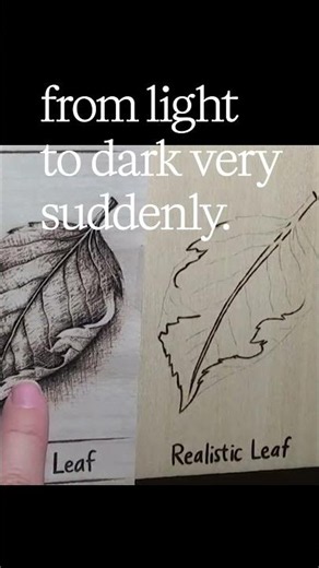 Wood Burning a Hard Edge vs Soft Edge #woodburning #pyrography