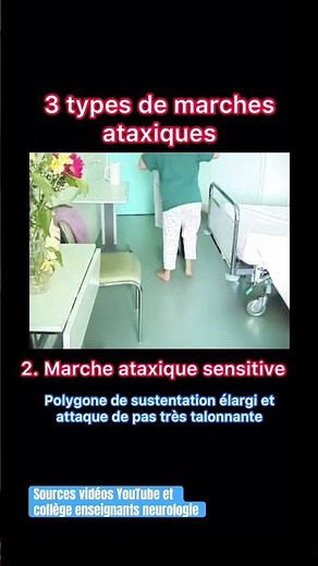3 types de marches ataxiques (ataxie=absence d’ordre) #neurology #neurologie #shorts
