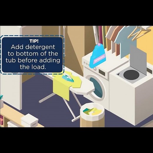 Get rid of detergent residue on clothes from the washer