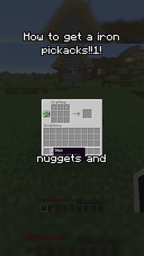 Very "Useful" Tutorial For A Minecraft Iron Pickaxe