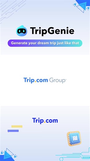 A wizard who can prepare everything you need for your trip 🧙 Trip Genie Let me introduce #TripGenie, Trip.com's AI service specialized in travel! Is this the smart AI?!😮 Find all the information you need to travel and to book at #TripGenie Please come and meet your own travel secretary, Trip Genie🧙💙, on our Trip.com app. 💡 TripGenie can respond to text or voice commands at any time! TripGenie can show you the travel photos you want and the link to the travel products. So you can prepare for