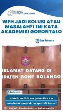 WFH Solusi Jitu Hemat BBM? Akademisi Gorontalo Soroti Efek Domino di Sektor Informal