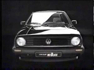 懐かCM　フォルクスワーゲン ゴルフ2　VW GOLFⅡ　CM（VWゴルフ輸入15万台達成記念特別限定車WO BLAK　1988 12 03 04）