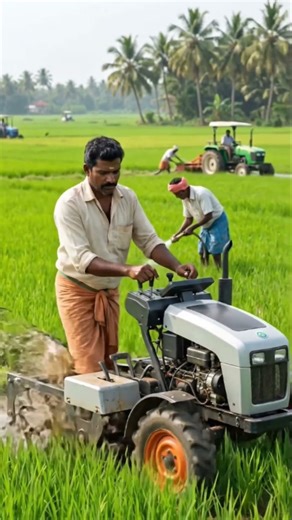 Modern Farming with Tractor | Smart Agriculture in Green Fields