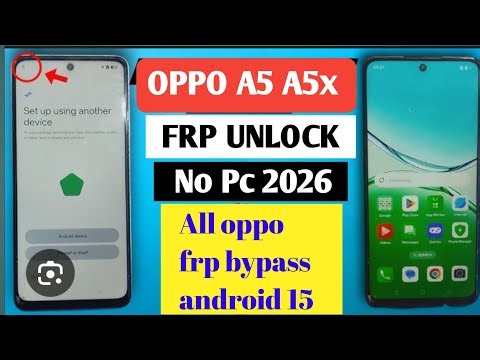 OPPO A5 / A5x FRP Unlock Without PC 2026 | Latest Google Account Bypass Method