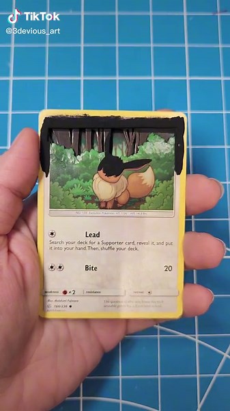 Eevee Pokémon Cards Collection - 3D Cards & Evolutions