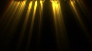 Golden Volumetric Light Rays Stage Overlay