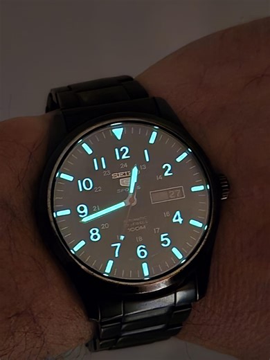 Vintage Seiko 5 Sports Automatic Watch Field Style , Black PVD Case ,movement 7S36-03J0 ,japan Made - Etsy