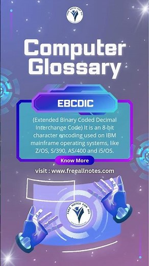 EBCDIC | Computer Glossary | Domain Name Terms #computerkeys #binary #octaltobinary #hexadecimal