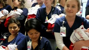 10K views · 308 reactions | A FIRST SPECIAL CHRISTMAS: Santa and Mrs. Claus greet 34 babies at Miller Children's & Women's Hospital in California   | FOX8 | Facebook