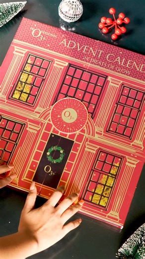 O3+ Skincare on Instagram: "Our 2025 Advent Calendar is here 🌲🌲Unbox a little joy every day 🎁✨ 24 surprises, nonstop smiles, and daily self-love moments! #AdventCalendar #DailySurprise #QuirkyGifts #SelfCareCountdown #HolidayFun"