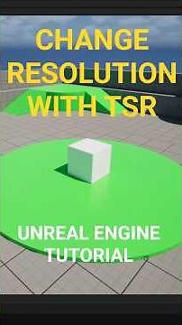 Change Resolution with TSR in Unreal Engine #UnrealEngine #UE #gamedev #indiedev #fyp