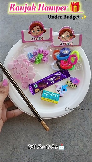 👉Under ₹50 Kanjak Hamper😍Kids Will Love This!#shorts #craftersimran#youtubeshorts#viral#kanjakhamper